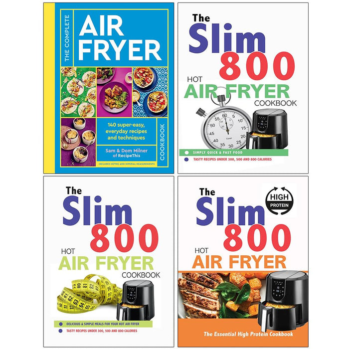 The Complete Air, The Slim 800 Hot Air , Hot Air Fryer & The Essential High 4 Books Collection Set - The Book Bundle