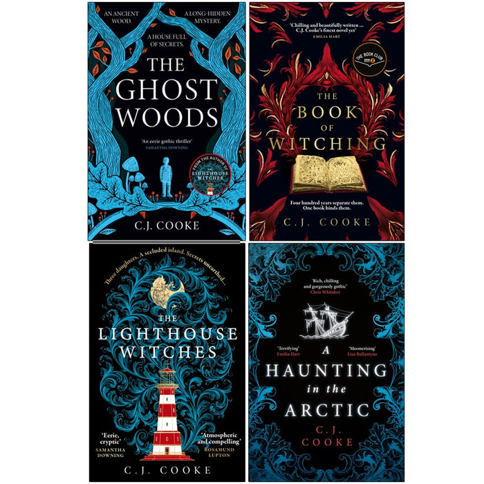 C.J. Cooke Collection 4 Books Set (The Ghost Woods, The Book of Witching, The Lighthouse Witches and A Haunting in the Arctic) - The Book Bundle