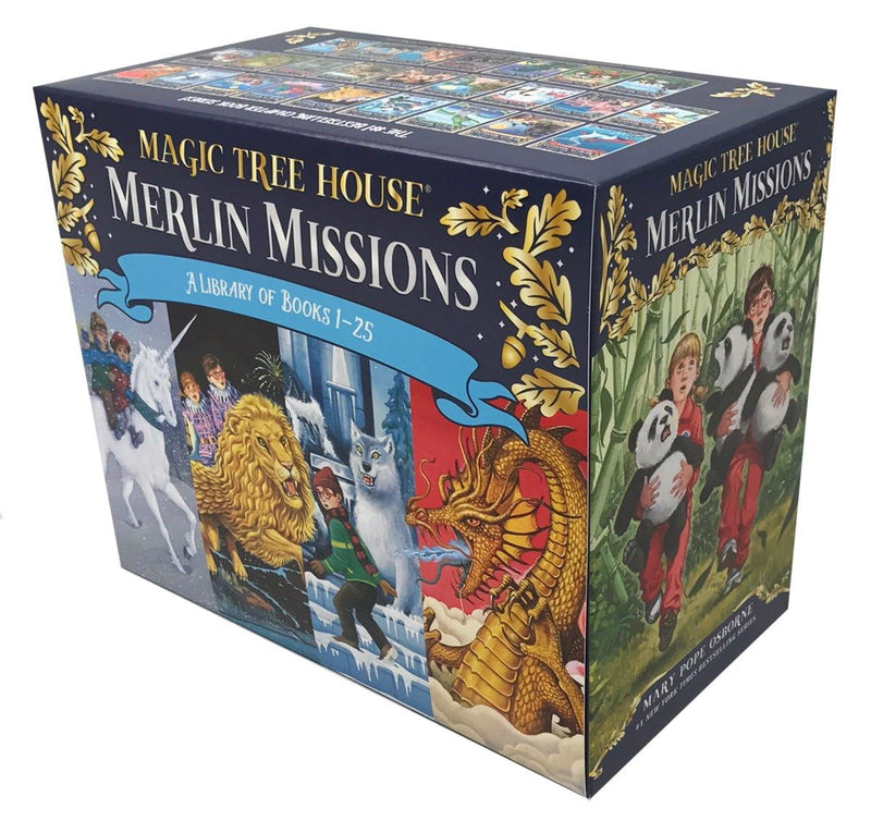 Magic Tree House Merlin Missions 25 Books Collection Box Set by Mary Pope Osborne - Fiction - Paperback