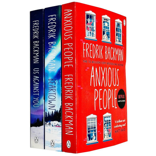 Fredrik Backman 3 Books Collection Set( Anxious People, Us Against You & Beartown) - The Book Bundle