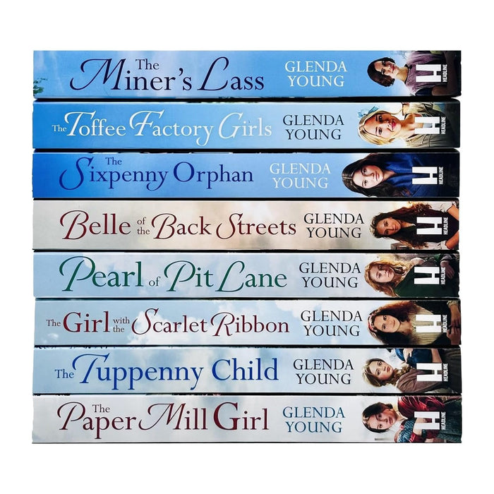 Glenda Young 8 Books Collection Set The Toffee Factory Girls, The Sixpenny Orphan - The Book Bundle