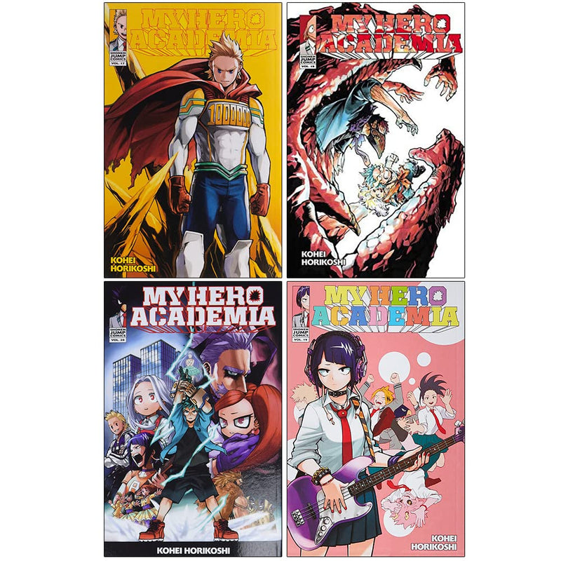 My Hero Academia Volume 17-20 Collection 4 Books Set By Kouhei Horikoshi (Lemillion, Bright Future, School Festival, School Festival Start!!) - The Book Bundle