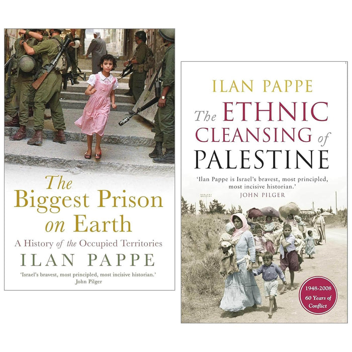 Ilan Pappe 2 Books Collection (The Ethnic Cleansing of Palestine and The Biggest Prison on Earth) - The Book Bundle