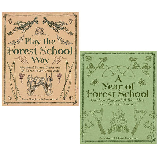 Jane Worroll Collection 2 Books Set (A Year of Forest School, Play the Forest School Way) - The Book Bundle