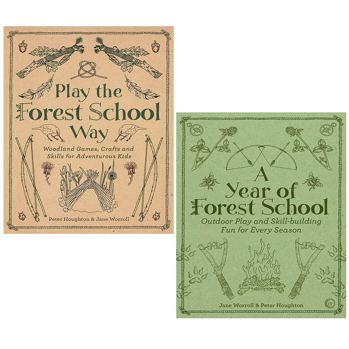 Jane Worroll Collection 2 Books Set (A Year of Forest School, Play the Forest School Way) - The Book Bundle