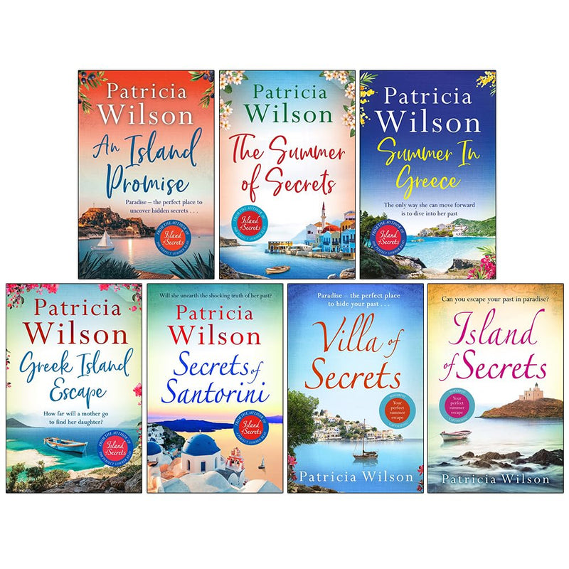 Patricia Wilson Collection 7 Books Set (An Island Promise, The Summer of Secrets, Summer in Greece, Greek Island Escape, Secrets of Santorini, Villa of Secrets and Island of Secrets) - The Book Bundle