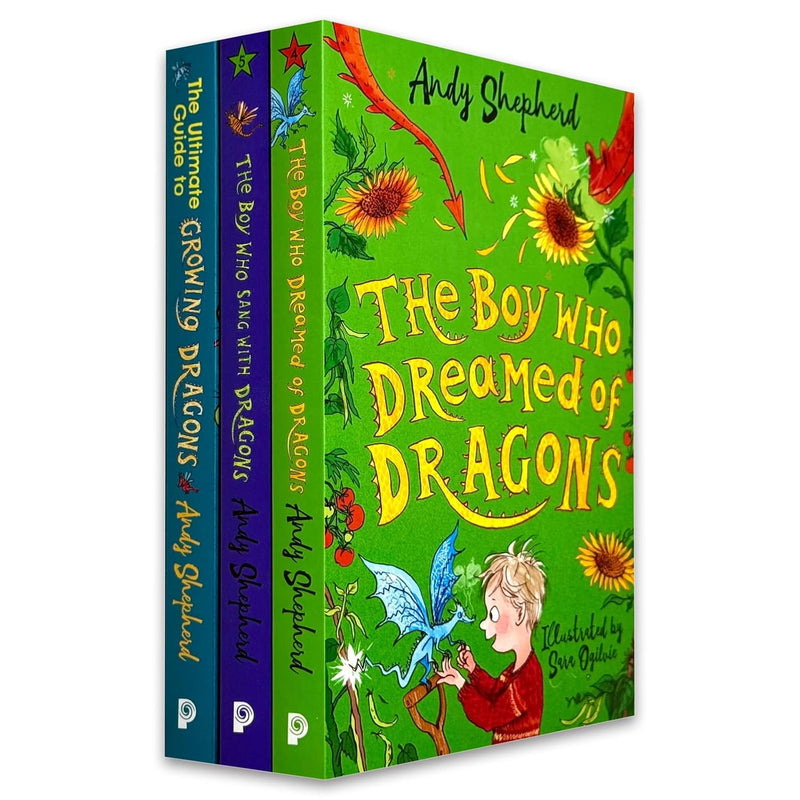The Boy Who Grew Dragons Series 4-6 Collection 3 Books Set by Andy Shepherd (The Boy Who Dreamed of Dragons, The Boy Who Sang with Dragons & The Ultimate Guide to Growing Dragons)