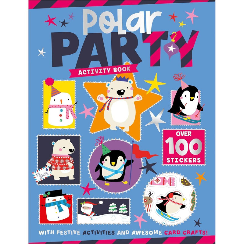 Christmas Books for Children Collection Activity 6 Books Set With Awesome Card Craft & Over 100 Stickers - The Book Bundle