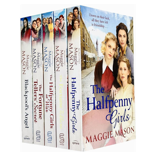 Maggie Mason Collection 5 Books Set (The Halfpenny Girls, The Fortune Tellers) - The Book Bundle