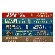 Railway Detective Series 5-book collection by Edward Marston, paperback fiction set with colorful covers and railway-themed artwork.