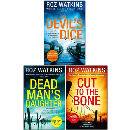 DI Meg Dalton thriller Series 3 Books Collection Set By Roz Watkins (The Devil’s Dice, Dead Man’s Daughter, Cut to the Bone) - The Book Bundle
