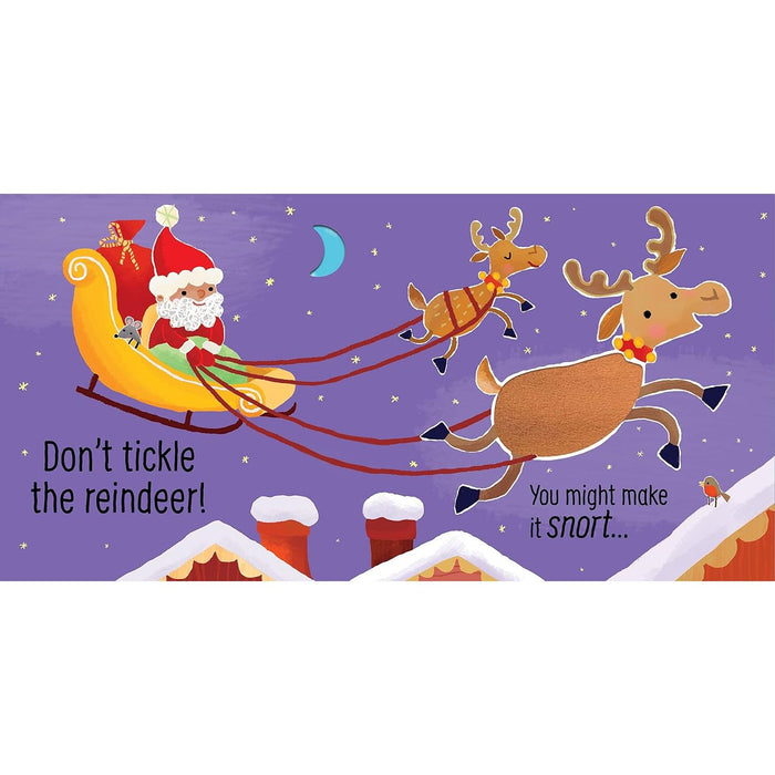 Don't Tickle Santa! (Touchy-feely sound books) by Sam Taplin - The Book Bundle
