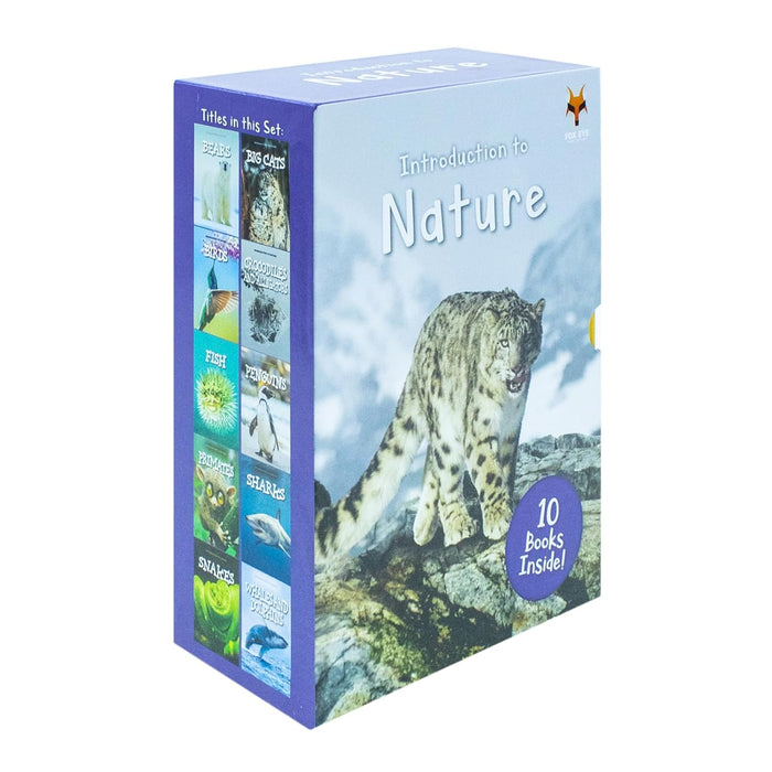 Children Introduction To Nature For Beginners 10 Hardback Books Collection Set (Bear, Big Cats, Birds, Crocodiles And Alligators)