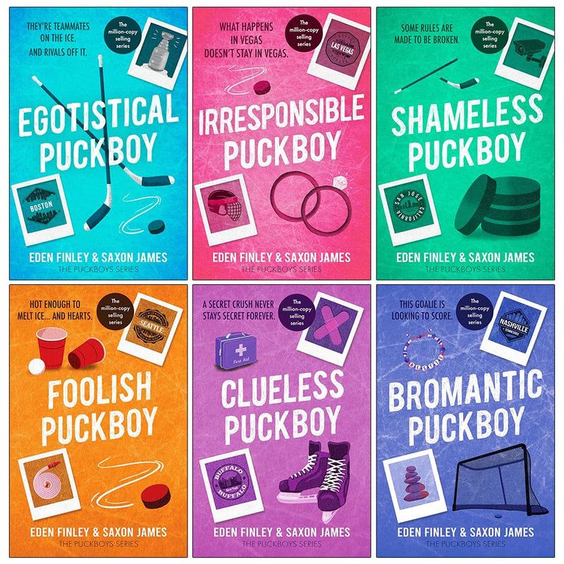 Puckboys Series 6 Books Collection Set By Saxon James & Eden Finley - Fiction - Paperback
