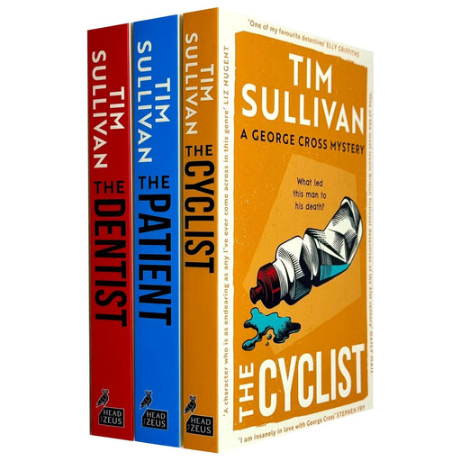 DS Cross Thriller Series 3 Books Collection Set By Tim Sullivan (The Dentist, The Cyclist & The Patient) - The Book Bundle