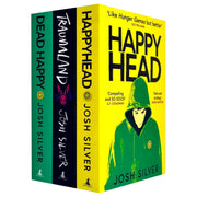 Set of three books from the Happy Head Series by Josh Silver, including Happy Head, Dead Happy, and Traumaland, published by Oneworld.