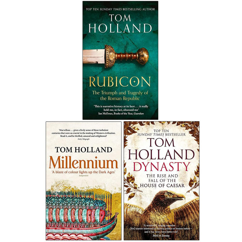Rubicon, Dynasty & Millennium 3 Books Collection Set by Tom Holland - Non Fiction - Mixed Format