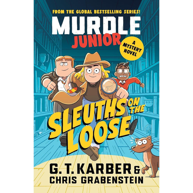Set of five G. T. Karber Murdle Puzzle Series books in paperback, featuring colorful cover art and collectible souvenir press editions.