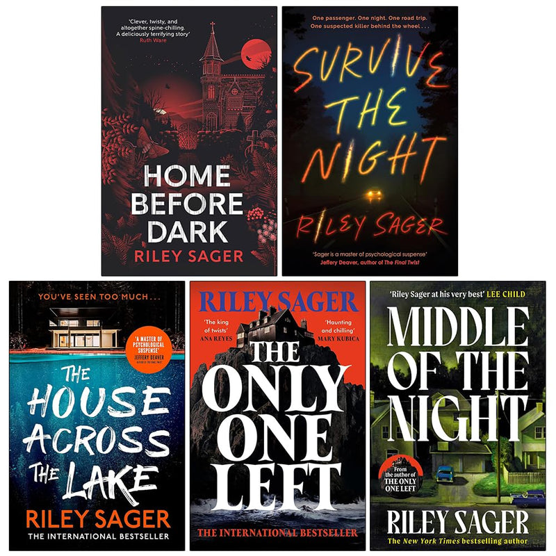 Home Before Dark, Survive the Night, The House Across the Lake & More 5 Books Collection Set by Riley Sager - Fiction - Paperback
