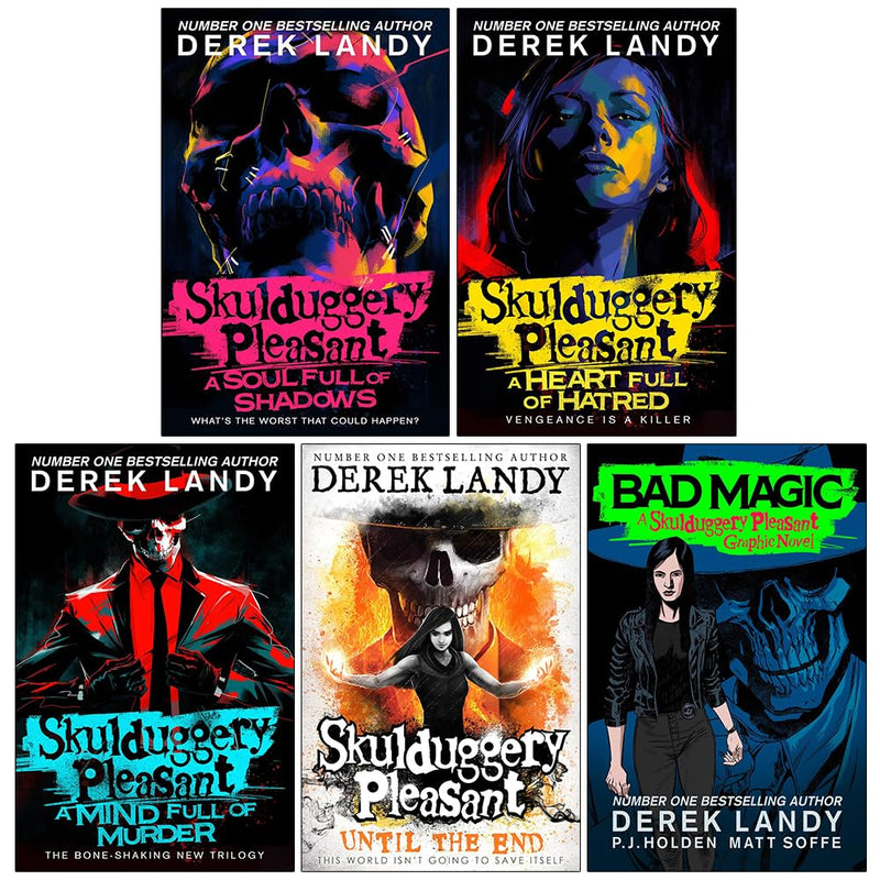 Skulduggery Pleasant 5 Books Collection Set by Derek Landy - Young Adult - Mixed Format