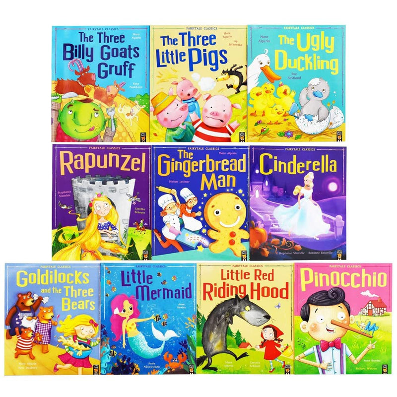 Cinderella, The Ugly Duckling & More 10 Books Collection Set - Fiction - Paperback