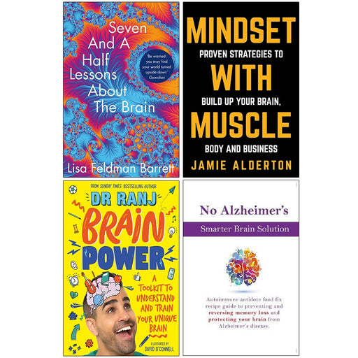 Seven and a Half Lessons About the Brain, Mindset With Muscle, Brain Power, No Alzheimer's Smarter Brain Keto Solution 4 Books Collection Set - The Book Bundle