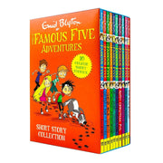 Famous Five Adventures 10-book collection box set by Enid Blyton, paperback fiction books in illustrated slipcase