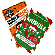 Bordergrams & Merry Murdle 2-book collection set by G. T. Karber, featuring fiction paperbacks with colorful cover art.