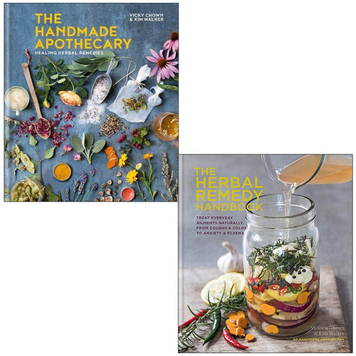 The Handmade Apothecary & The Herbal Remedy Handbook By Kim Walker and Vicky Chown 2 Books Collection Set - The Book Bundle