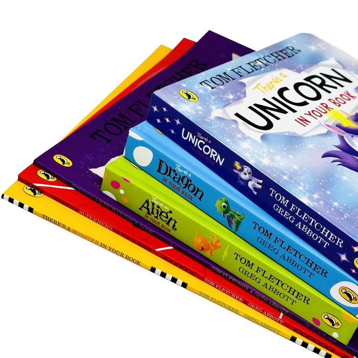 Tom Fletcher Series 6 Books Collection Set (Unicorn in Your Book, Dragon in Your Book) - The Book Bundle