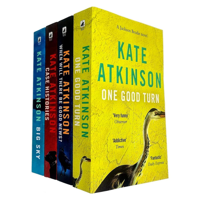 Jackson Brodie Series 4 Books Collection Set By Kate Atkinson (Case Histories, When Will There be Good News?, Big Sky, One Good Turn) - The Book Bundle
