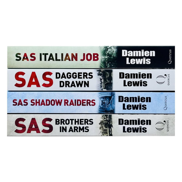 Damien Lewis Collection 4 Books Set (SAS Brothers in Arms, SAS Shadow Raiders, SAS Daggers Drawn In For the Kill and SAS Italian Job) - The Book Bundle