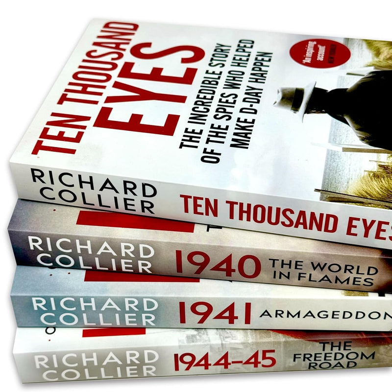 Ten Thousand Eyes, 1940, 1941 & 1944-45 4 Books Collection Set by Richard Collier - Fiction - Paperback