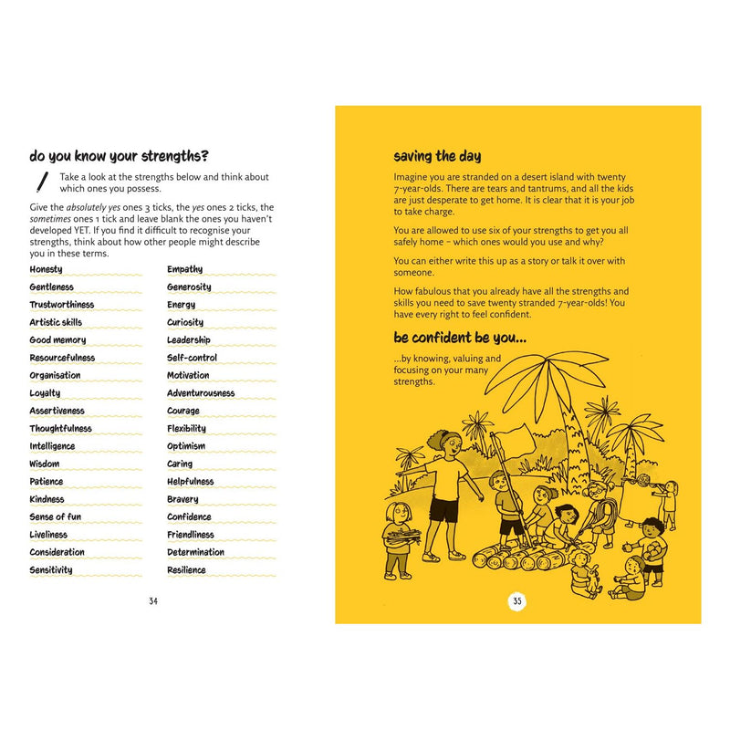 Book cover of "Be Confident Be You" by Becky Goddard-Hill, a teenage guide to building confidence, published by Collins Kids.