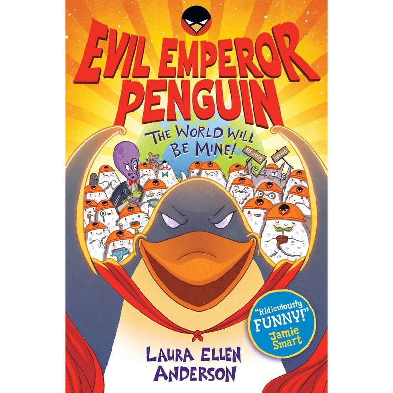 Evil Emperor Penguin and The World Will Be Mine! book collection by Laura Ellen Anderson, featuring two fiction paperback books.
