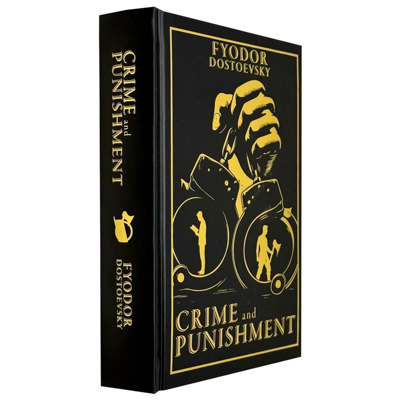 Hardcover of Crime and Punishment by Fyodor Dostoevsky, Spayed Edition, published by Rupa Publications Ltd, featuring a detailed cover design.
