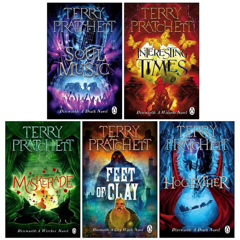 Terry Pratchett Discworld Novels Series 4 :5 Books Collection Set - The Book Bundle