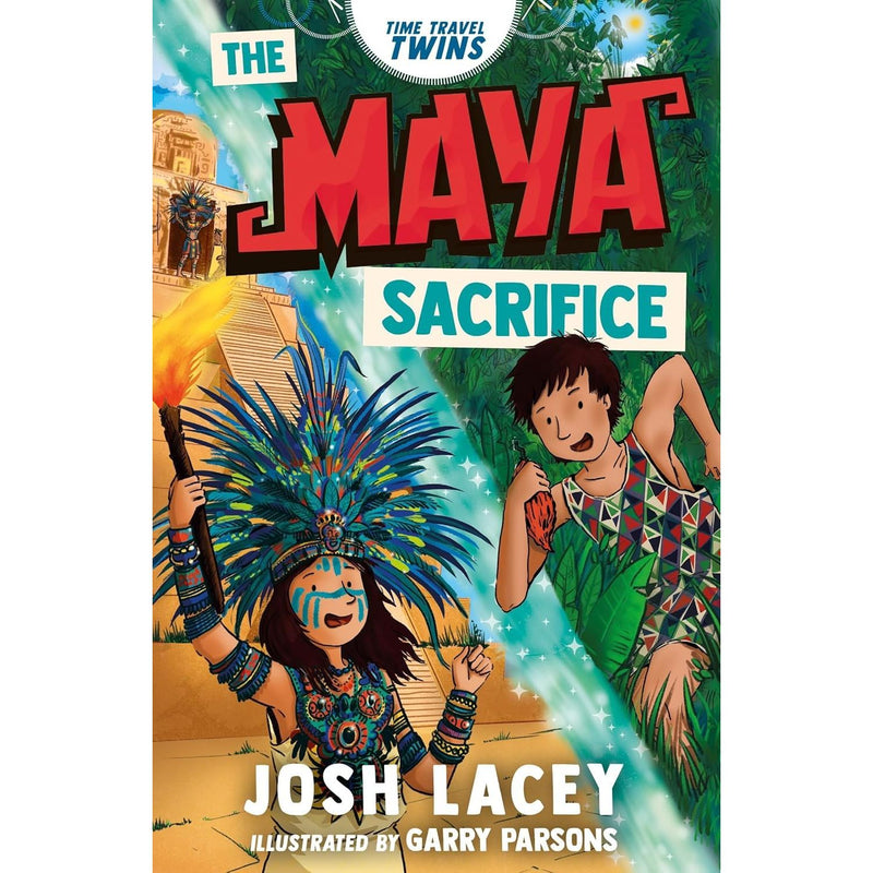 Time Travel Twins Series 4 Books Collection Set by Josh Lacey (Viking Attack, Stone Age Clash, Roman Invasion, Maya Sacrifice) - The Book Bundle