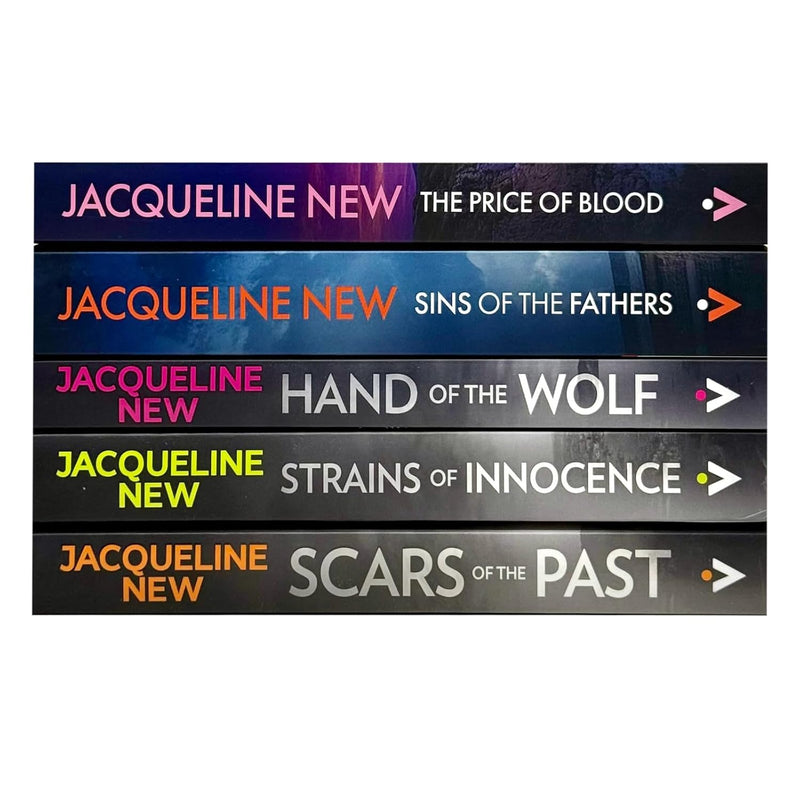 Set of five paperback crime thriller books from the DCI McNeill Series by Jacqueline New, featuring mystery and suspense stories.