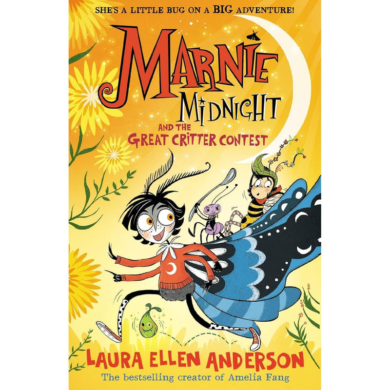 Laura Ellen Anderson Marnie Midnight 3-book fiction paperback collection set, featuring colorful book covers and spines.