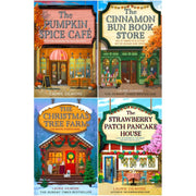 Dream Harbor Series by Laurie Gilmore, four paperback fiction books, featuring colorful covers in a collection set.