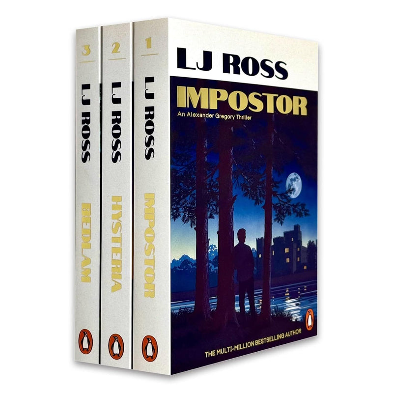 Alexander Gregory Thrillers 3 Books Collection Set By LJ Ross(Impostor,Hysteria & Bedlam)