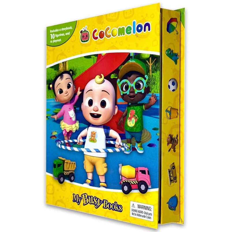 Cocomelon My Busy Books Includes a Storybook , 10 Figurines and a Playmat by Phidal Publishing- Ages 3–5 - Board Book