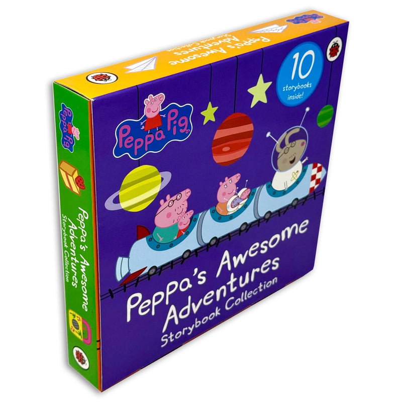 Peppa's Awesome Adventures 10-Book Box Set - Train Ride, Paper Planes, Rainbow & More - Fiction - Box Set