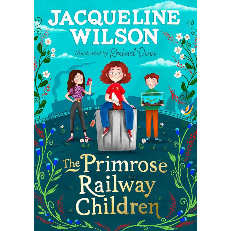 Jacqueline Wilson Puffin Ltd collection of 5 books including The Primrose Railway Children and Star of the Show, featuring colorful covers.