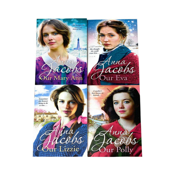 Anna Jacobs 4 Book set collection Our Lizzie, Our Eva, Our Polly & Our Mary Ann - The Book Bundle