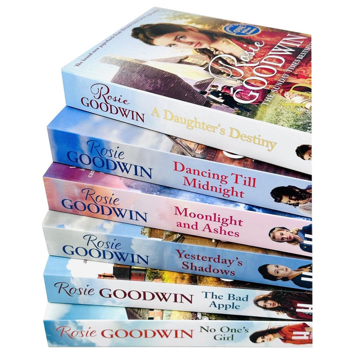 Rosie Goodwin 6 Books Collection Set No One's Girl, A Daughter's Destiny, Dancing Till Midnight - The Book Bundle