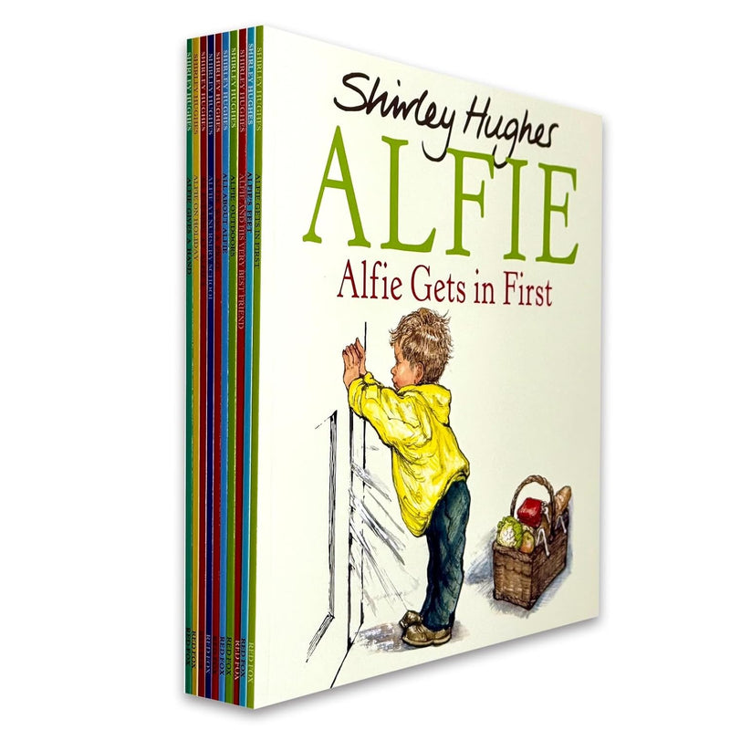 Shirley Hughes Alfie Collection 10 Books Set(Alfie Gets in First, Alfie's Feet, An Evening At Alfie's, Alfie Gives A Hand, Alfie Wins A Prize, Alfie Outdoors, All About Alfie, Alfie on Holiday & More) - Fiction - Paperback
