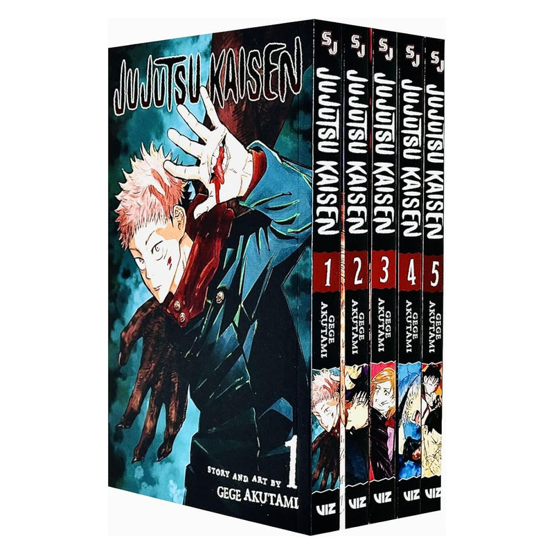 Jujutsu Kaisen Series Vol 1-5 Books Collection Set By Gege Akutami - The Book Bundle