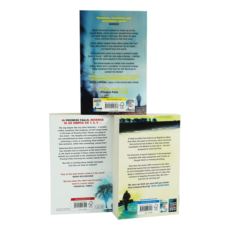 Promise Falls Trilogy Series 3 Books Collection Set by Linwood Barclay (Broken Promise) - The Book Bundle